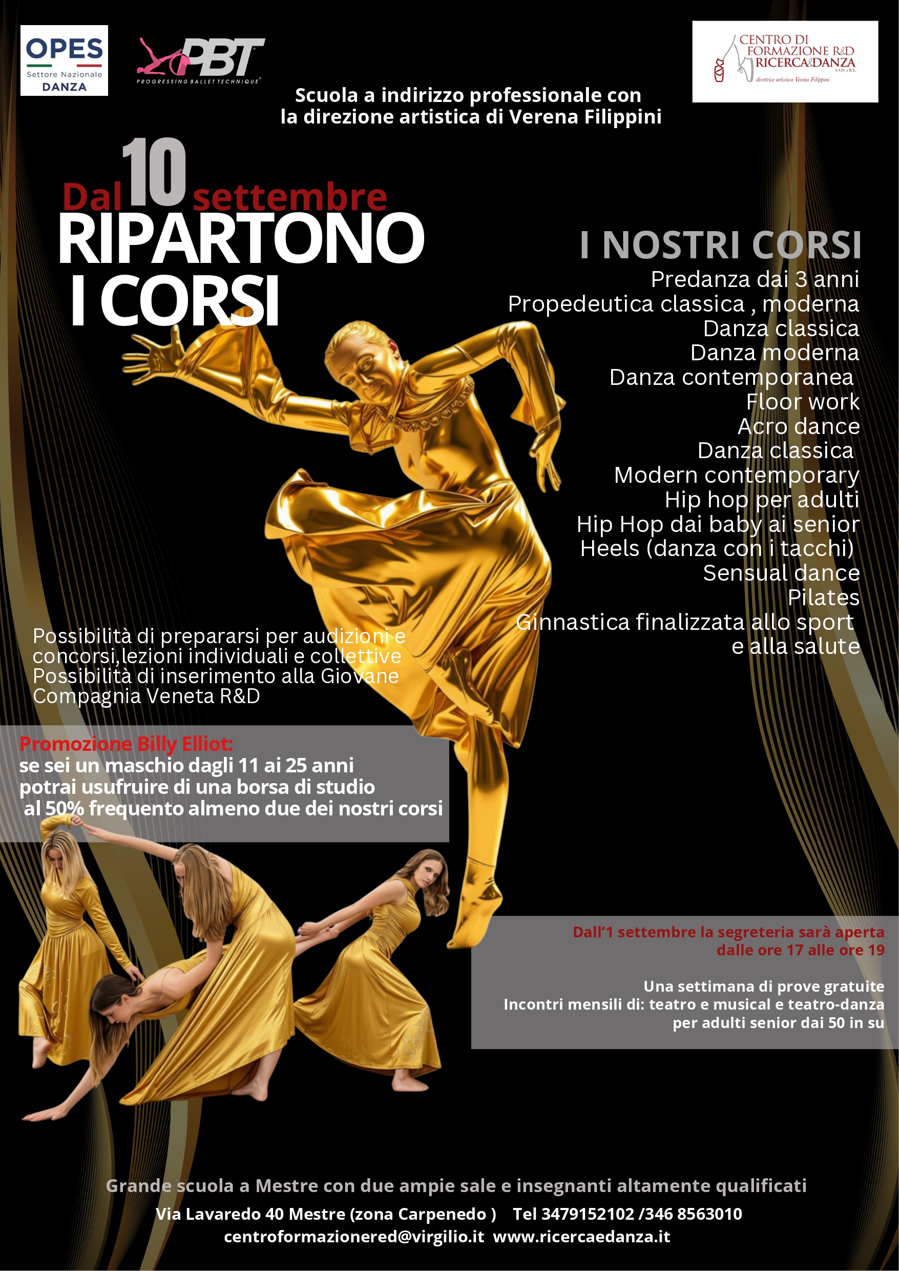 Locandina corsi Centro di Formazione Ricerca e Danza 2026